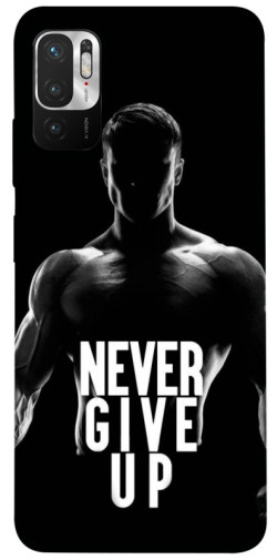 Чехол itsPrint Never give up для Xiaomi Redmi Note 10 5G