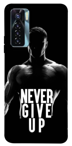 Чехол itsPrint Never give up для TECNO Camon 17 Pro