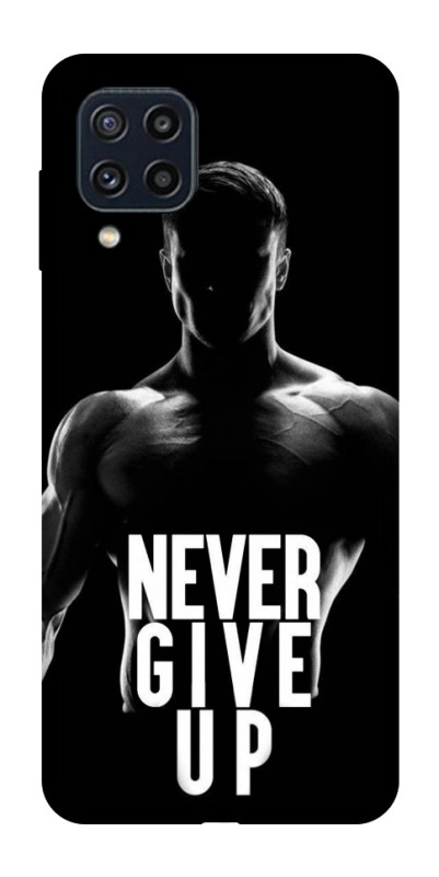 Чехол itsPrint Never give up для Samsung Galaxy M32, спорт, купить оптом с доставкой