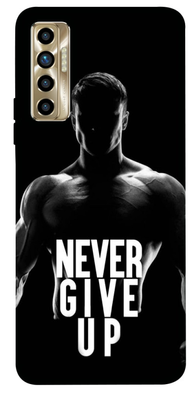 Чохол itsPrint Never give up для TECNO Camon 17P, спорт, купити оптом з доставкою