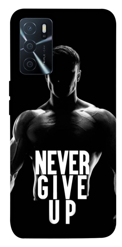 Чехол itsPrint Never give up для Oppo A16s / A16, спорт, купить оптом с доставкой
