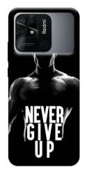 Чехол itsPrint Never give up для Xiaomi Redmi 10C