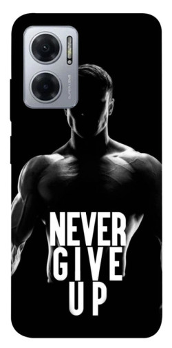 Чехол itsPrint Never give up для Xiaomi Redmi Note 11E
