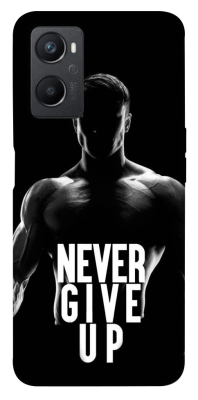 Чехол itsPrint Never give up для Oppo A96, спорт, купить оптом с доставкой