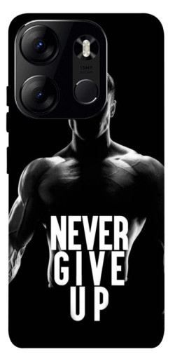 Чехол itsPrint Never give up для Tecno Spark Go 2023