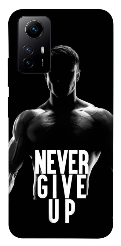 Чехол itsPrint Never give up для Xiaomi Redmi Note 12S, спорт, купить оптом с доставкой