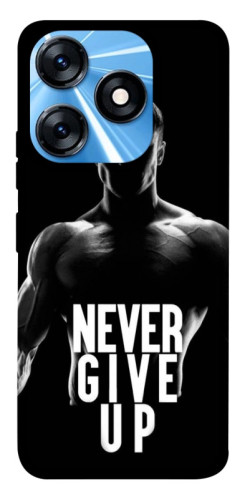 Чохол itsPrint Never give up для TECNO Spark 10 Pro