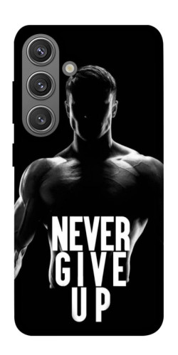 Чехол itsPrint Never give up для Samsung Galaxy S24