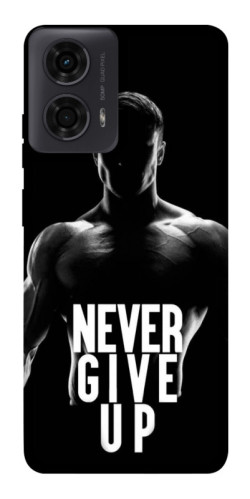 Чехол itsPrint Never give up для Motorola Moto G24