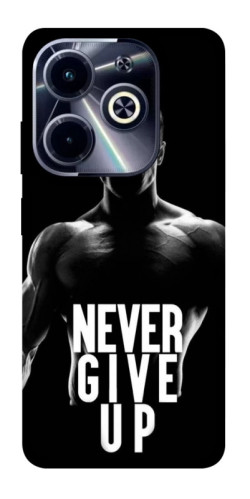 Чехол itsPrint Never give up для Infinix Hot 40i
