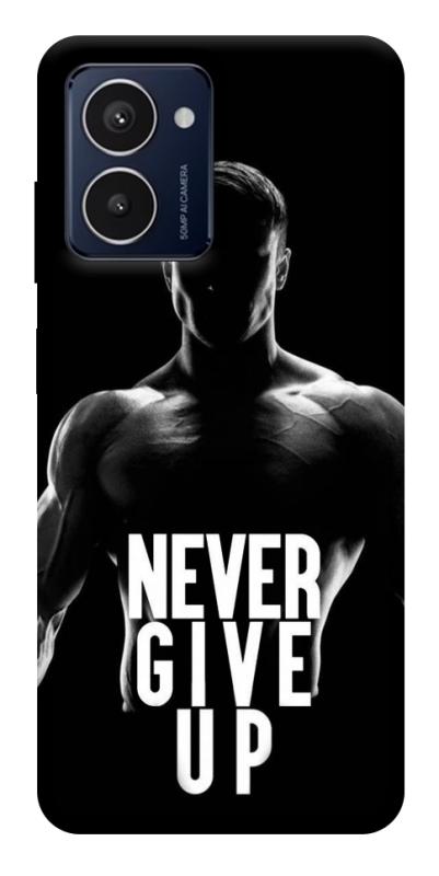 Чехол itsPrint Never give up для HMD Pulse Pro, спорт, купить оптом с доставкой