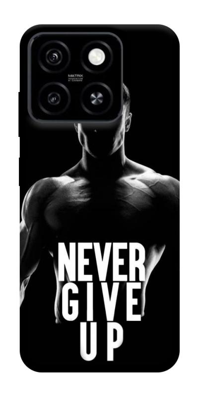 Чехол itsPrint Never give up для ZTE Blade A55 4G, спорт, купить оптом с доставкой