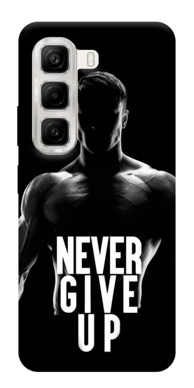 Чехол itsPrint Never give up для Infinix Hot 50 4G, спорт, купить оптом с доставкой