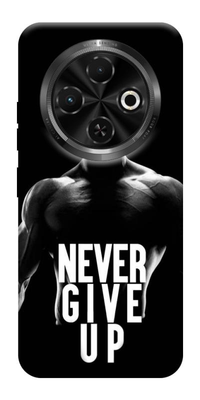 Чохол itsPrint Never give up для TECNO Spark 30C, спорт, купити оптом з доставкою