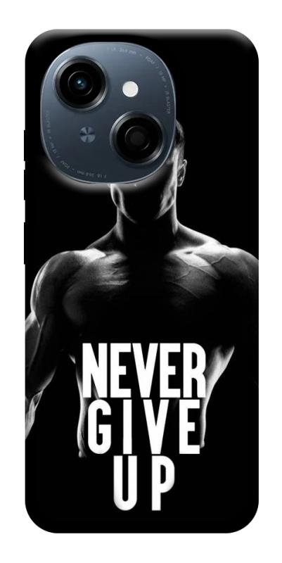 Чехол itsPrint Never give up для TECNO Spark Go 1, спорт, купить оптом с доставкой