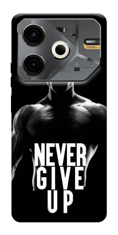 Чехол itsPrint Never give up для TECNO Pova 6 Neo (LI6), спорт, купить оптом с доставкой