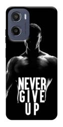 Чехол itsPrint Never give up для Motorola Moto G05