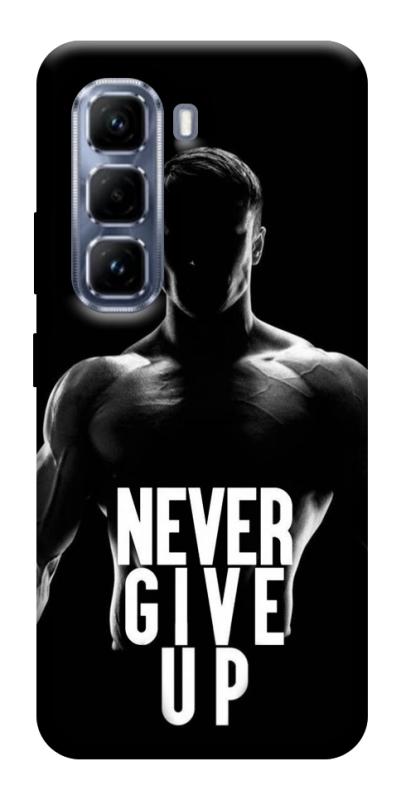 Чехол itsPrint Never give up для Infinix Hot 50 Pro, спорт, купить оптом с доставкой