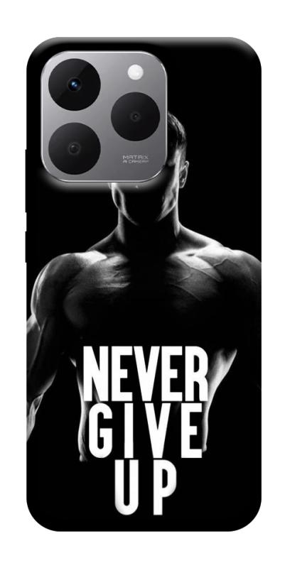Чехол itsPrint Never give up для Realme 15T, спорт, купить оптом с доставкой