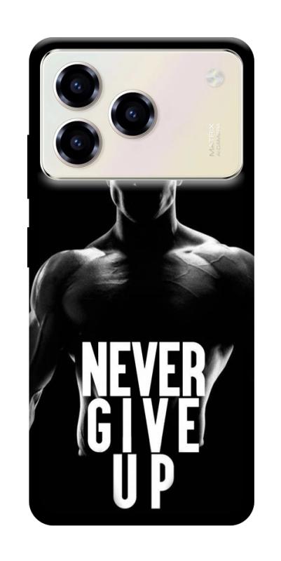 Чехол itsPrint Never give up для ZTE Blade A76, спорт, купить оптом с доставкой