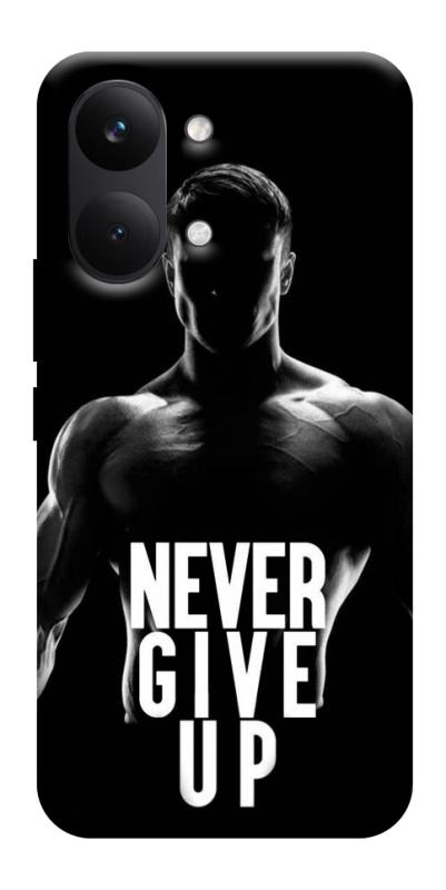 Чехол itsPrint Never give up для Xiaomi Poco X8 Pro Max, спорт, купить оптом с доставкой