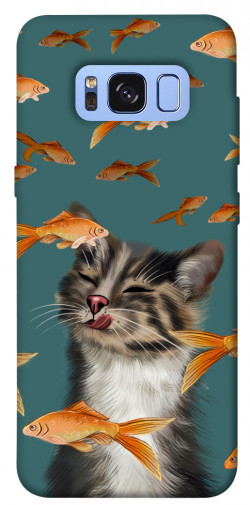 Чохол itsPrint Cat with fish для Samsung G950 Galaxy S8