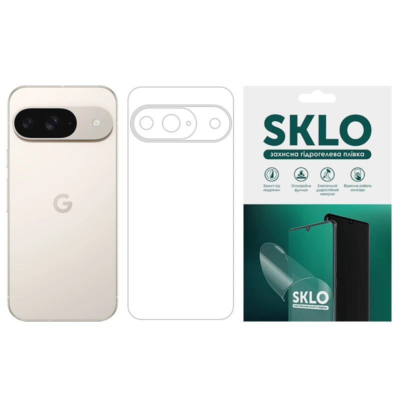 Защитная гидрогелевая пленка SKLO (тыл) для Google Pixel 8, Прозрачный, Бронированная пленка, купить оптом с доставкой