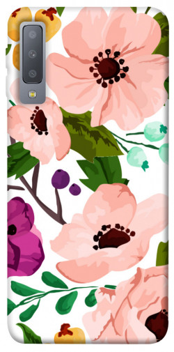Чехол itsPrint Акварельные цветы для Samsung A750 Galaxy A7 (2018)