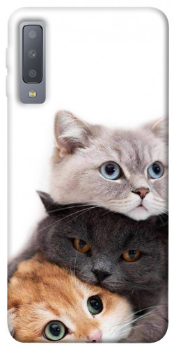 Чехол itsPrint Три кота для Samsung A750 Galaxy A7 (2018)