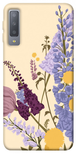 Чохол itsPrint Flowers art для Samsung A750 Galaxy A7 (2018)
