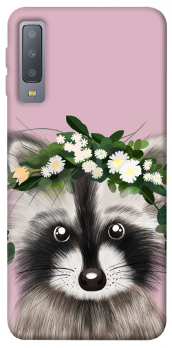 Чохол itsPrint Raccoon in flowers для Samsung A750 Galaxy A7 (2018)