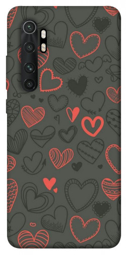 Чехол itsPrint Милые сердца для Xiaomi Mi Note 10 Lite
