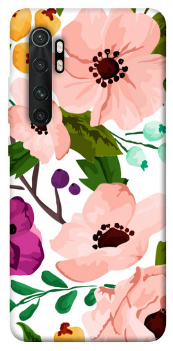 Чехол itsPrint Акварельные цветы для Xiaomi Mi Note 10 Lite