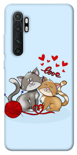 Чохол itsPrint Два коти Love для Xiaomi Mi Note 10 Lite