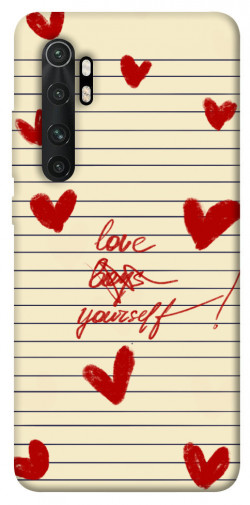 Чехол itsPrint Love yourself для Xiaomi Mi Note 10 Lite