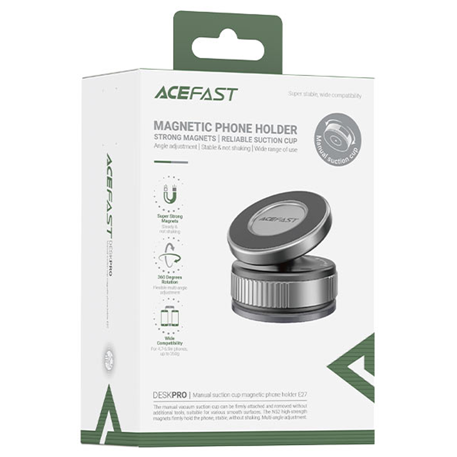 Магнитный держатель для телефона Acefast E33 neck-hanging, Black 4, купить оптом с доставкой