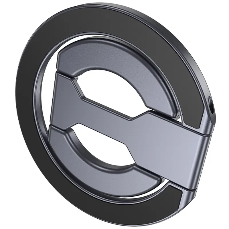 Магнітний тримач для телефону Hoco GH9 Double-ring, Metal gray 5, купити оптом з доставкою