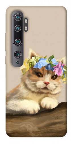 Чехол itsPrint Cat in flowers для Xiaomi Mi Note 10 / Note 10 Pro / Mi CC9 Pro