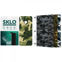 Защитная пленка SKLO Back (тыл) Camo для TECNO POP 4