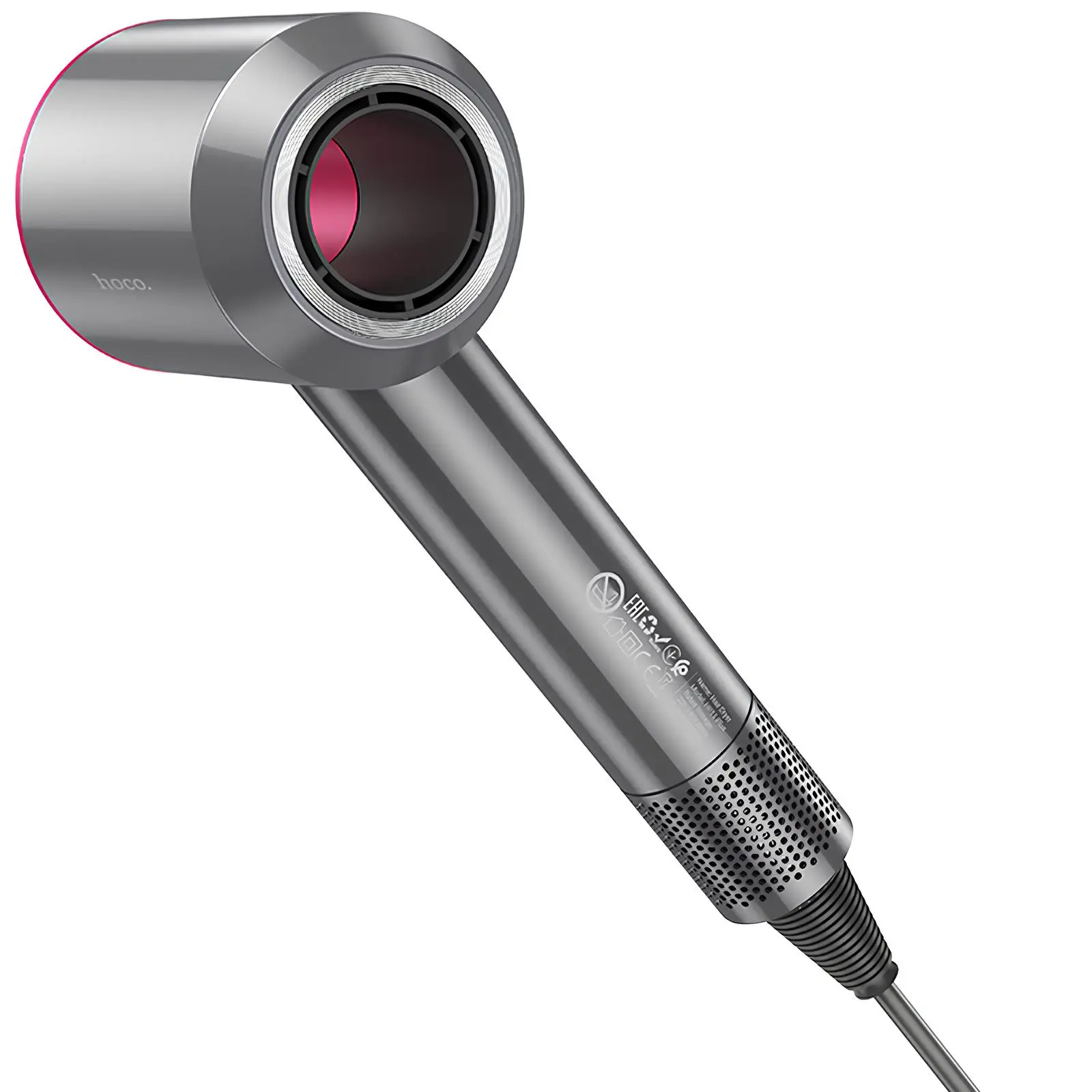 Фен для волосся Hoco HP11 Plus з негативною іонізацією (1600W), Rose Red 3, купити оптом з доставкою