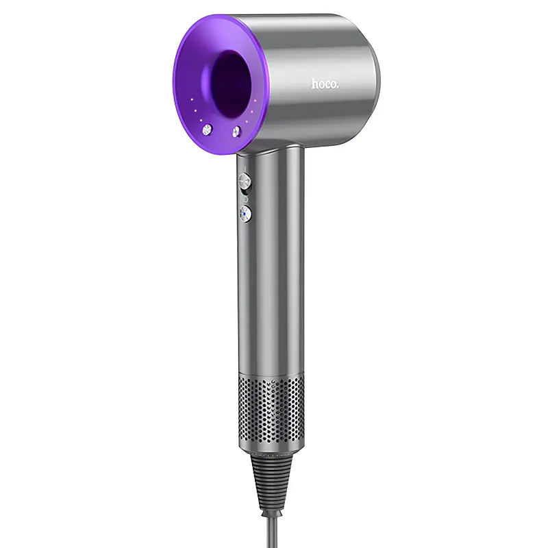 Фен для волосся Hoco HP11 Plus з негативною іонізацією (1600W), Purple, купити оптом з доставкою