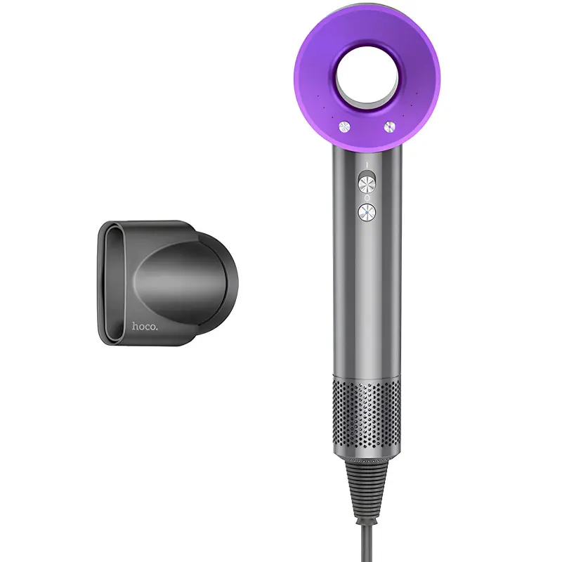 Фен для волосся Hoco HP11 Plus з негативною іонізацією (1600W), Purple 2, купити оптом з доставкою