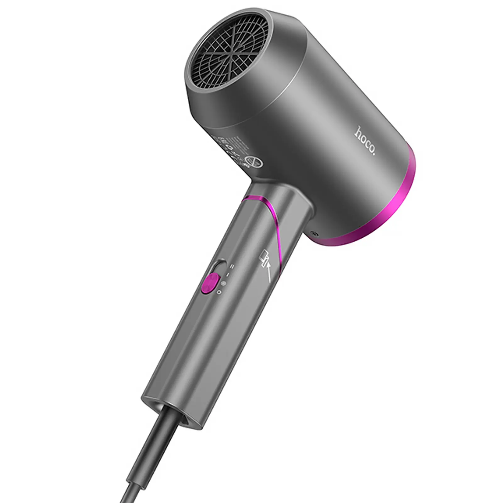 Фен для волос Hoco HP13 Plus Hot and cold air (1600W), Rose Red 4, купить оптом с доставкой