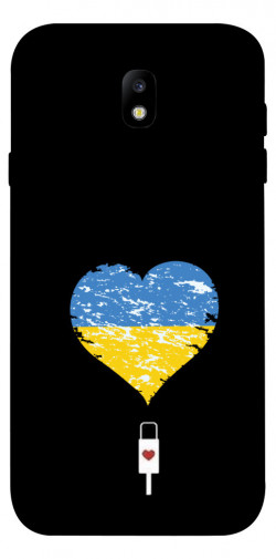 Чехол itsPrint З Україною в серці для Samsung J730 Galaxy J7 (2017)