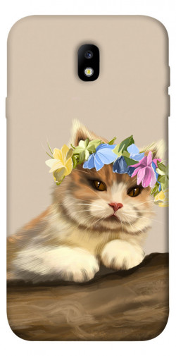 Чехол itsPrint Cat in flowers для Samsung J730 Galaxy J7 (2017)