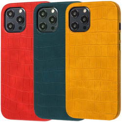 Шкіряний чохол Croco Leather для Apple iPhone 12 Pro Max (6.7")