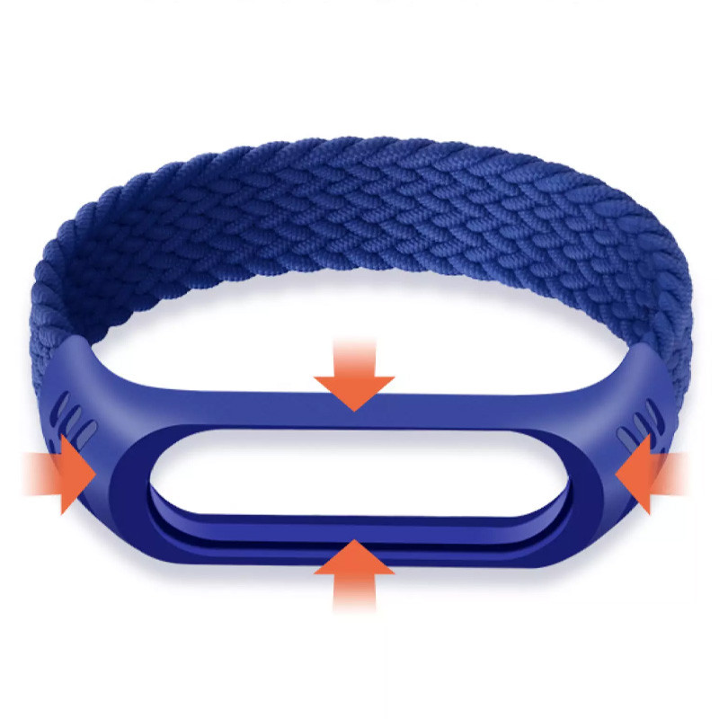 Тканинний монобраслет Braided Solo Loop для Xiaomi Mi Band 3/4/5/6 (M) дивитися фото №4