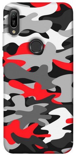 Чехол itsPrint Красно-серый камуфляж для Huawei Y6 (2019)