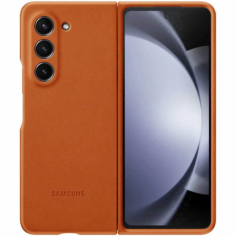 Кожаный чехол Leather Case (AAA) для Samsung Galaxy Z Fold5 на картинке №1