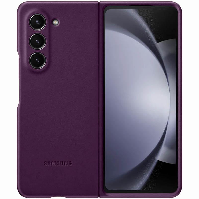 Кожаный чехол Leather Case (AAA) для Samsung Galaxy Z Fold5 на картинке №1